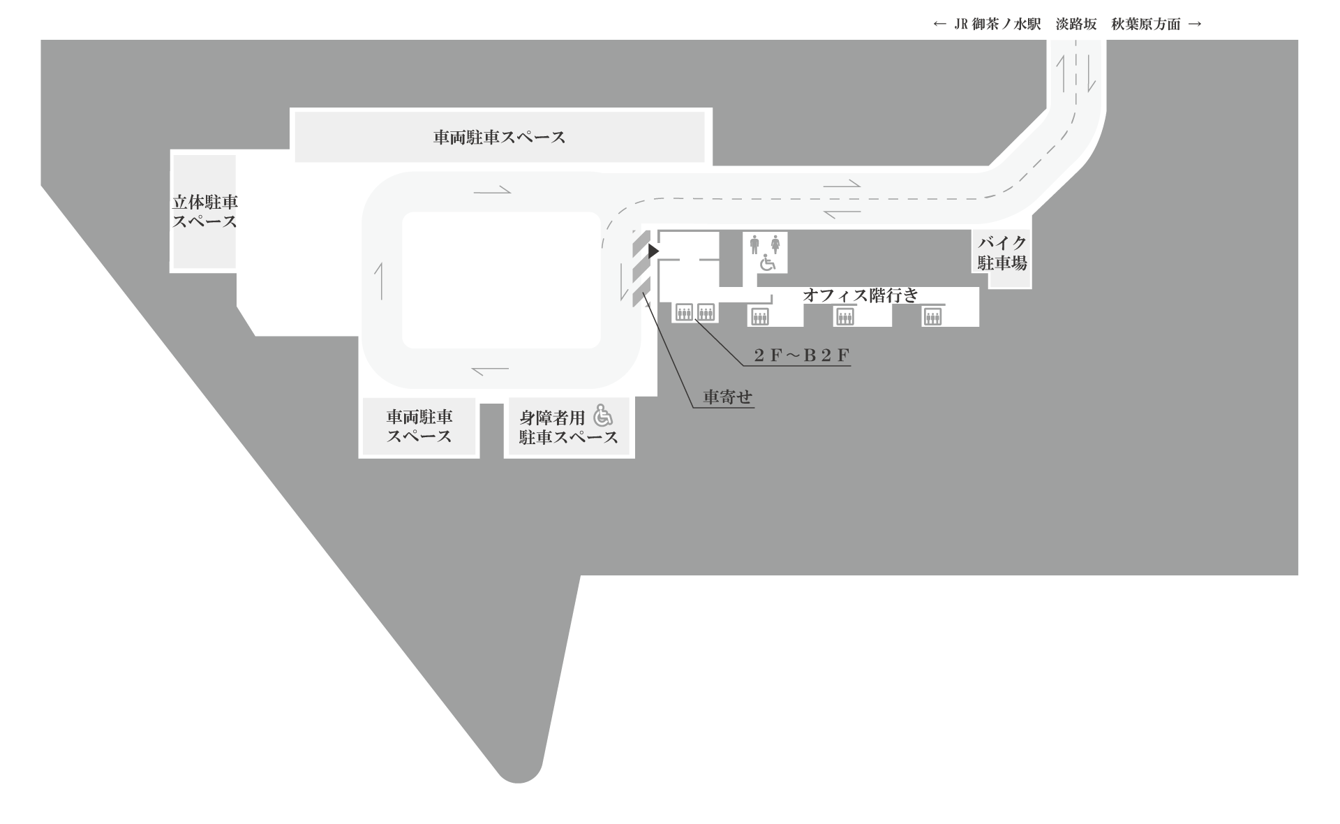 地下2階の地図